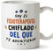 MUGFFINS Tazas para FISIOTERAPEUTA hombre - En Español - Todos te advirtieron - 11 oz / 330 ml - Regalo original y divertido