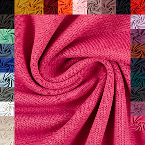 Swafing Eike Sweat Wintersweat unifarben Coupon (pink, 0,5m) (935) + 26 weitere Farben