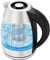Chefman Glass Electric Kettle with Tea Infuser, 1.8L, LED Indicator Light, Removable Lid for Easy Cleaning, Auto Shut Off & Boil-Dry Protection, BPA Free, Electric Tea Kettle, 2200W, Stainless Steel
