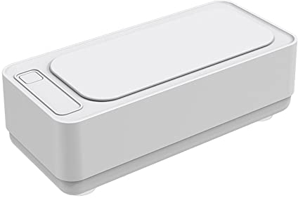 Ultrasonic Cleaner, Portable Low Noise Glasses Cleaner 45KHZ ABS Jewelry Ultrasonic Cleaner for Glasses, Watches, Earrings, Ring, Necklaces, Coins, Razors