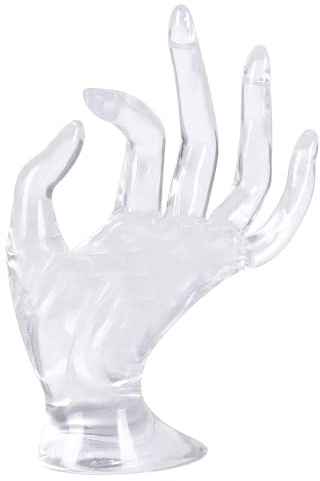 zalati Support de bijoux pour bracelet avec mannequin en forme de main pour rangement et rangement – Transparent