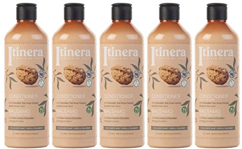 ITINERA Conditioner für coloriertes Haar mit venezianischer Walnuss, 96% natürliche Inhaltsstoffe, 370 ml 5 Stück