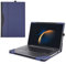 RUNMEIJIA Case Cover for 16 Inch Samsung Galaxy Book5/4/3 Pro 360 & Galaxy Book4/3 Pro, 2-in-1 Sleeve, PU Leather Shell Case (Blue)