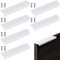 Tolenre 6 Stück Schrankgriffe Verdeckter, Versteckte Schrankgriffe Aluminiumlegierung, Unsichtbarer Möbelgriff für Kleiderschrank, Schubladengriffe für Kleiderschrank Schrank Schlafzimmer (15cm)