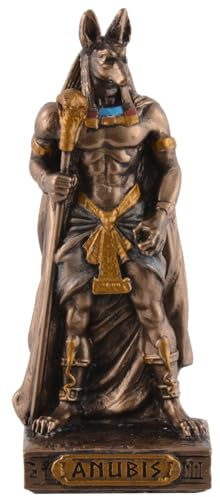 Ägyptischer Gott Anubis, Miniatur, bronzef./coloriert by Veronese