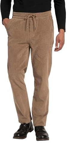 JP 1880 Herren große Größen Übergrößen Menswear L-8XL Cordhose, Modern Fit, Elastikbund hell Khaki 5XL 820026310-5XL