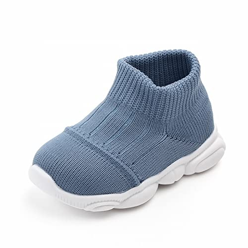 Sockenschuhe Rutschfeste Lauflerner Winter Schuhe Winterschuhe Unisex Kinder Baumwoll Wärme Boots Bodenschuhe Weicher Rutschfest Krabbelschuhe Sockenschuhe Plus Samt Prewalker Warm Babyschuhe