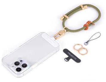 project-cb Cell Phone Wrist Strap 1,Tether Tab 2,Key Ring 2,Phone Wristlet,Adjustable Hand Strap,Phone Lanyard (Green-G)