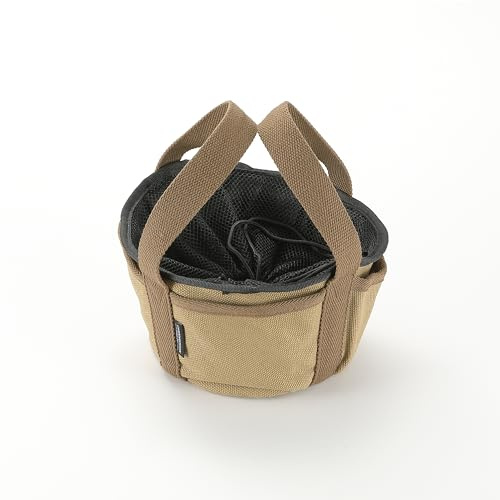 camping moon CAMPINGMOON Canvas Dutch Oven Bag BotomΦ6.5-inch Extra Thick Round Cooking System Storage Bag Stock Pot Case DO-25-BK