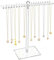 XSEXO Porta collane, porta gioielli, porta collane in acrilico, porta gioielli trasparente per collane, bracciali, anelli, orecchini (altezza 29 cm).