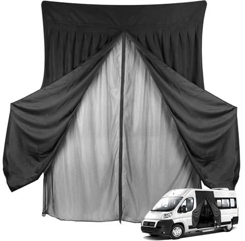 JinsenTGG Zanzariera Auto Sostituzione per Fiat Ducato/Peugeot Boxer/Citroen Relay 2006-2024, Zanzariera Portiera Posteriore dell'auto, Rete per Insetti Magnetica a Strato Singolo per Campeggio