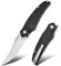 Harnds Taschenmesser Klappmesser Front Flipper mit D2 Stahlklinge und G10 Griff, Premium EDC Messer mit Taschenclip für Outdoor Angeln Überleben (Schwarz-Satin)