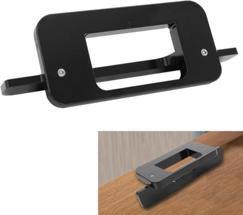 AUTOVIC Aluminium Door Hinge Jig for 4.02' x 2.99' (102mm x 76mm) Hinges - Fits Door and Frame - Router Jig