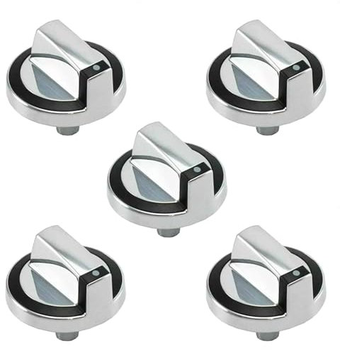 5pcs Stove Control Knob for Whirlpool Range Oven Burner W10284885