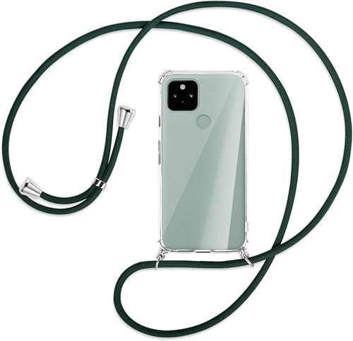 Handykette kompatibel mit Google Pixel 4a 4G Hülle Silikon - Handy Hülle mit Kordel zum Umhängen - Flexible Necklace Hülle Transparent Silikon Handyhülle Case mit Kette Stossfest Schutzhülle