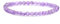 Echtes Amethyst Edelstein Armband mit runden 4mm Perlen - verschiedene Längen - Heilstein Schutzstein Edelsteinarmband Glücksbringer Talisman Geschenk (Amethyst, 15CM)