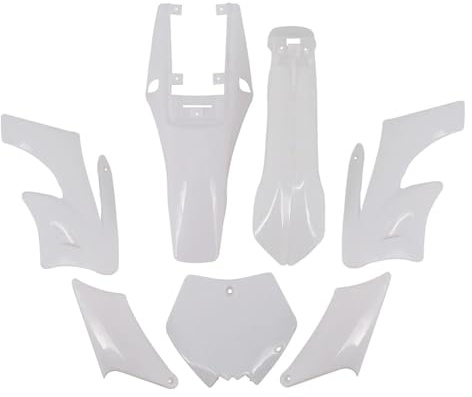 Wivplex Kunststoffabdeckung Verkleidungssätze Kotflügel Kotflügel Rennsitze Benzintanks 47 49 cc Motor 2 Takt Apollo Kids Dirt Pocket Bike Verkleidungsschale(White Plastic)