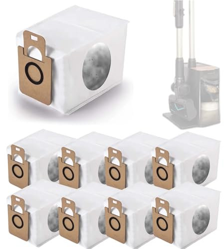 Roboparts® Bolsas de recambio para aspirador Cecotec Conga Rockstar 5500 Hurricane Station Flex/Pet Flex - Pack de 8 unidades, gran capacidad