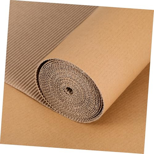HOUDERCO Rouleau De Carton Ondulé 30 Cm X 500 Cm Résistant À L'eau Eco-Friendly Pour Bagage Rangement Et Bricolage