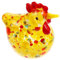 VICASKY Desktop Glass Hen Figurine Creative Chicken Decoration Style Craftsmanship Weather Resistance for Home Decor and present Giving