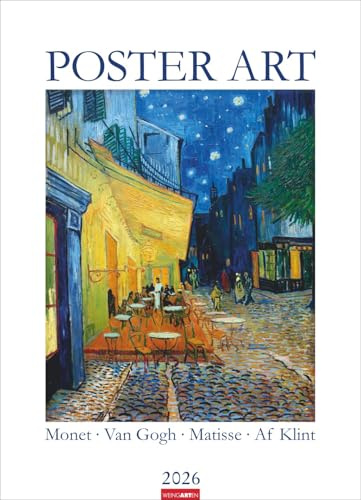 Poster Art - Kalender 2026 - Weingarten-Verlag - Kunstkalender - Berühmte Künstler und ihre schönsten Werke - 49 cm x 68 cm