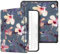 FINTIE Étui Compatible avec 7 Kobo Libra Colour 2024 / Kobo Libra 2 2021 (Modèle: N428 / N418), Housse Fine Légère Coque Arrière Souple en TPU Fermeture Magnétique, Fleur Hibiscus