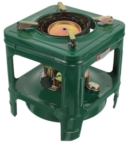 Mikinona Réchaud à Kérosène Portable pour Camping et Barbecue Cuisinière Multifonctionnelle pour Chauffage et Grillade Plein Air