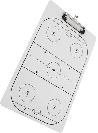 STOBAZA Tragbares Eishockey Coaching Board Trocken Abwischbares Whiteboard Für Trainer Taktisches Klemmbrett EIS Hockey Taktiktafel Robust Und Wiederverwendbar