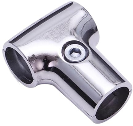rockible Raccordo per Tubi in Lega di Alluminio, Parti Fisse Morsetti per Tubi, Giunto di Fissaggio per Stendibiancheria, per Negozio, Bagno, Camera da Letto, Appendiabiti, 32mm T Shaped