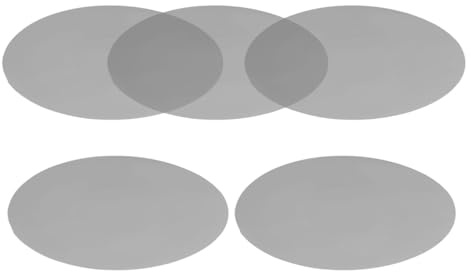 5 Pack Ambient Lighting Film, Light Diffuser Sheet for LED Spotlights, Dimming Sticker for Studio Photography and Home Lighting