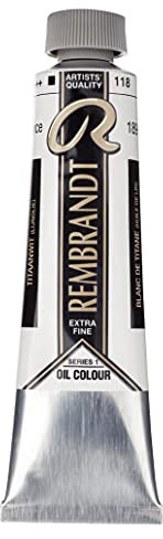 Rembrandt Peinture à l'huile pour rembandt Titan Whte, Naranja, 350 ml (Lot de 1), Set de 40 Pièces