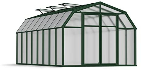 Canopia by Palram Serre de Jardin Hobby Gardener 13.7m² (Verte) Cadre en Aluminium, Panneaux en Polycarbonate, Résistant aux UV