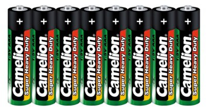 Piles Camelion Robustes et éco-responsables - Lot de 8 Piles Micro AAA R03 UM4