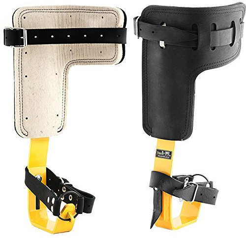 Treeup Steigeisen DR-2 Baumsteigeisen Kletterhilfen Forstzubehör (gelb)