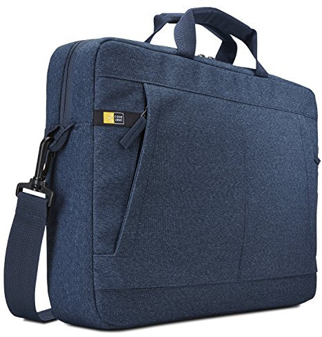 Case Logic HUXA115B Sacoche avec bandoulière en polyester pour Ordinateur portable 15,6 Bleu
