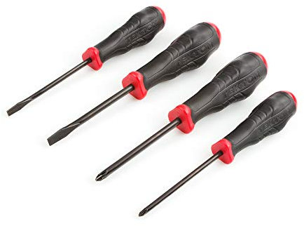 TEKTON 26753 Slotted and Phillips Screwdriver Set, 4-Piece