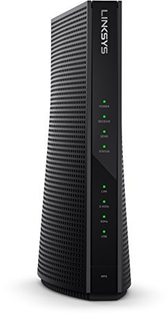 Linksys Ad Alta velocità Docsis 3.0 24X8 Ac1900 Cable Modem Router, Certified for Xfinity da Comcast E Spectrum dai Charter (Cg7500)