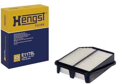 HENGST - Luftfilter E1175L - Luft-Filtereinsatz für KFZ | Hochwertiger Motorluftfilter für Otto- oder Dieselmotor - Schutz für Motoren - Wasserbeständig