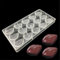 Stampo per cioccolatini fai da te in policarbonato, a forma di foglie, realizzato a mano, in policarbonato, per biscotti, caramelle, torte, in plastica, 14,5 x 28 x 2,5 cm