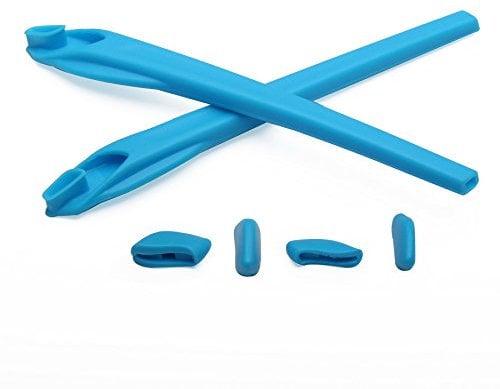 PapaViva Replacement Rubber Kits Nose Pads Pieces & Earsocks for Oakley Flak 2.0 OO9295/Flak 2.0 XL OO9188 Sunglasses - Blue