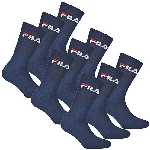 FILA 6 Paar Socken, Frottee Tennissocken mit Logobund, Unisex (2x 3er Pack) (Marine, 39-42 (6-8 UK))