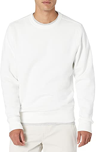 Amazon Essentials Herren Fleece-Sweatshirt mit Rundhalsausschnitt (erhältlich in Big & Tall), Gebrochenes Weiß, XXL