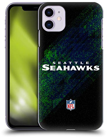 Head Case Designs Offizielle NFL Unschärfe Seattle Seahawks Logo Harte Rueckseiten Handyhülle Hülle Huelle kompatibel mit Apple iPhone 11