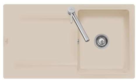 Villeroy & Boch Siluet 50-3335 01 AM Almond Keramikspüle Handbetätigung