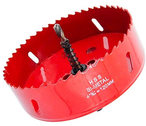 Scie cloche 120mm LAIWEI pour percer des trous dans le bois, le placoplâtre, le PVC, etc. Outil de perçage tranchant et durable