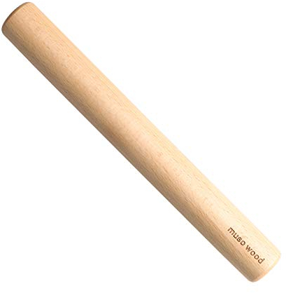 Muso Wood mini Teigroller Holz Nudelholz zum Backen, 28 cm Nudelholz Teigroller für Fondant, Gebäck, Teig, leicht zu reinigen - Buchenholz