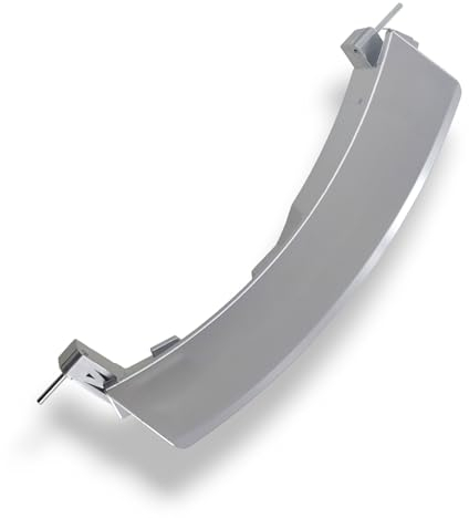 DL-pro Türgriff für Bosch Siemens Constructa 648581 00648581 silber Kunststoff Griff Handgriff Türöffner Öffner 23x9x4,2cm für Waschmaschine Waschtrockner Wäschetrockner Trockner