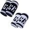 LYFT-RX Wrist Sweatbands, Slim Fit Design, Absorbs Sweat, Stretch Wrist Band - Schweissbander Handgelenk Weightlifting, Cross Lift, Gym, Gewichtheben,12cm Arm Schweißband, schwarz/weiß Mittel