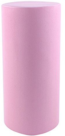 Ruilogod Foam Übung Yoga Pilates Muskelmassage Steifheit Rolle 30 cm Länge Rosa
