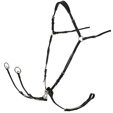 LeMieux Vorderzeug (D-Ring) Black/Silver, Cob